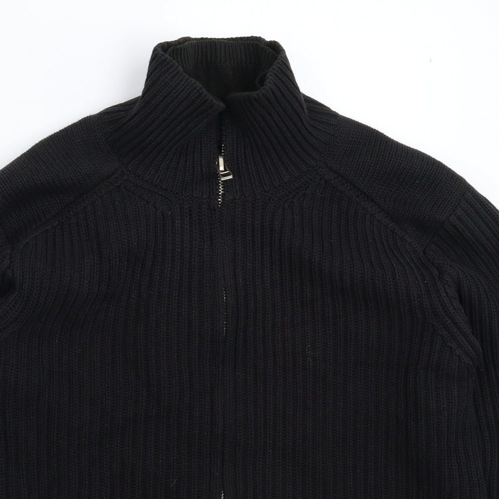 Full Circle Womens Black  Knit Jacket Coatigan Size L