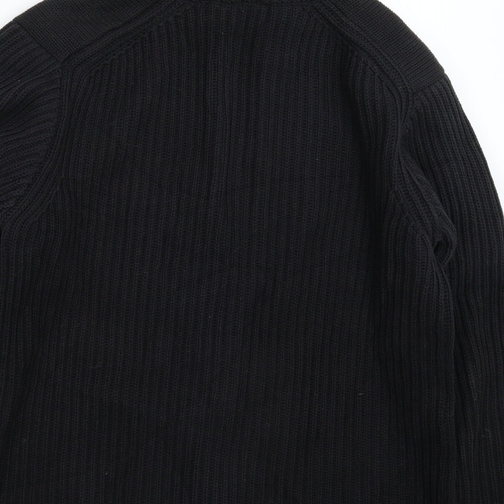 Full Circle Womens Black  Knit Jacket Coatigan Size L
