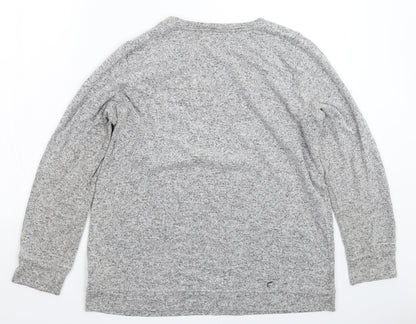 Marks & Spencer Womens Grey  Knit Pullover Jumper Size 16