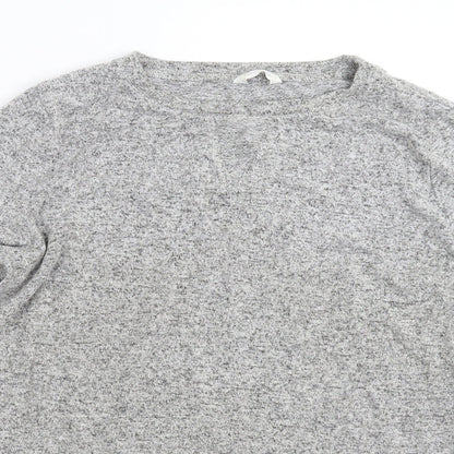 Marks & Spencer Womens Grey  Knit Pullover Jumper Size 16