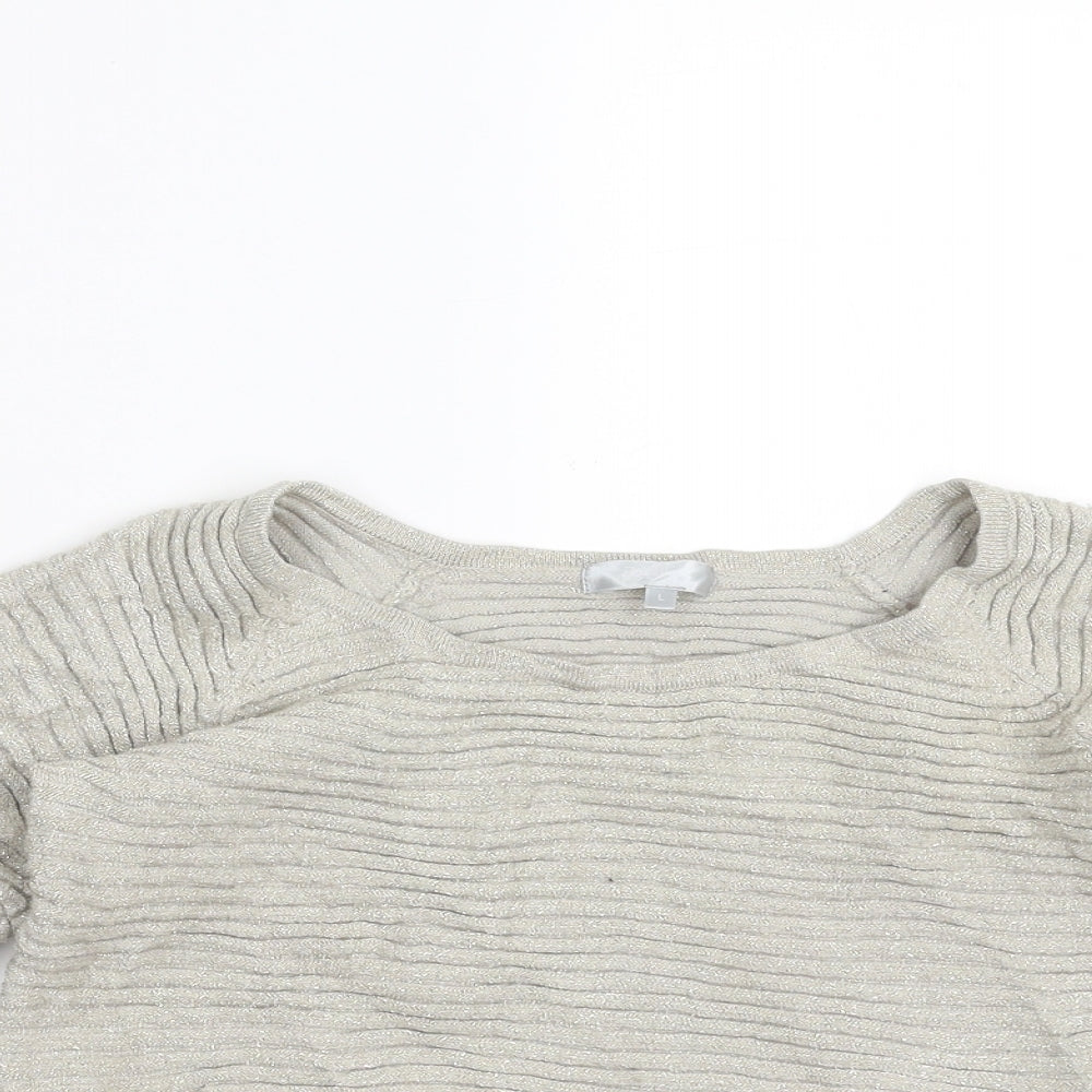 zazie Womens Beige   Pullover Jumper Size L