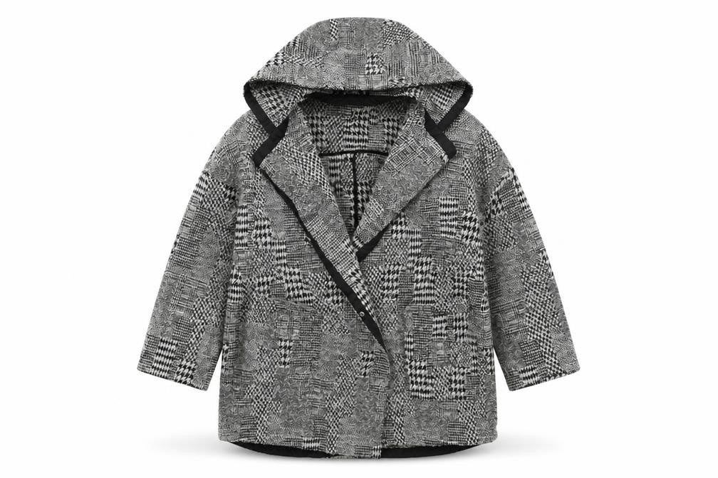 Marks & Spencer Womens Grey Geometric  Jacket  Size 14