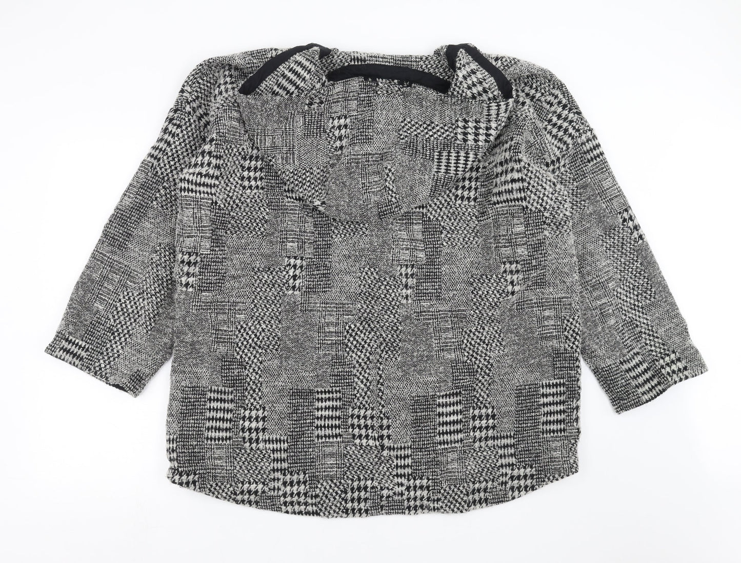 Marks and Spencer Womens Grey Geometric  Jacket  Size 14