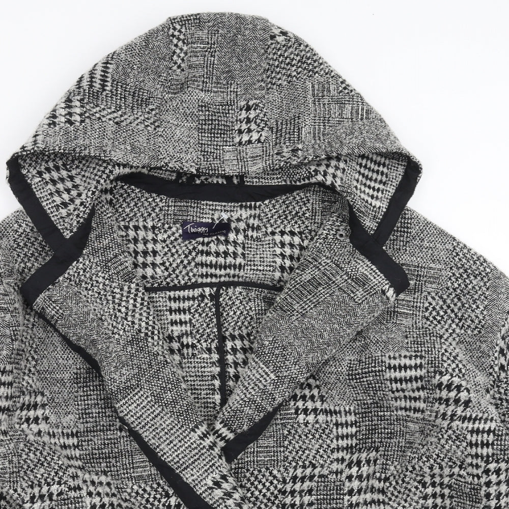 Marks and Spencer Womens Grey Geometric  Jacket  Size 14