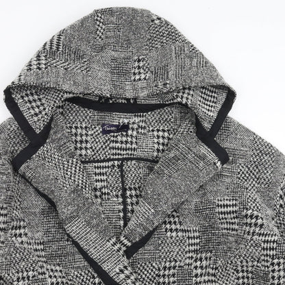 Marks & Spencer Womens Grey Geometric  Jacket  Size 14
