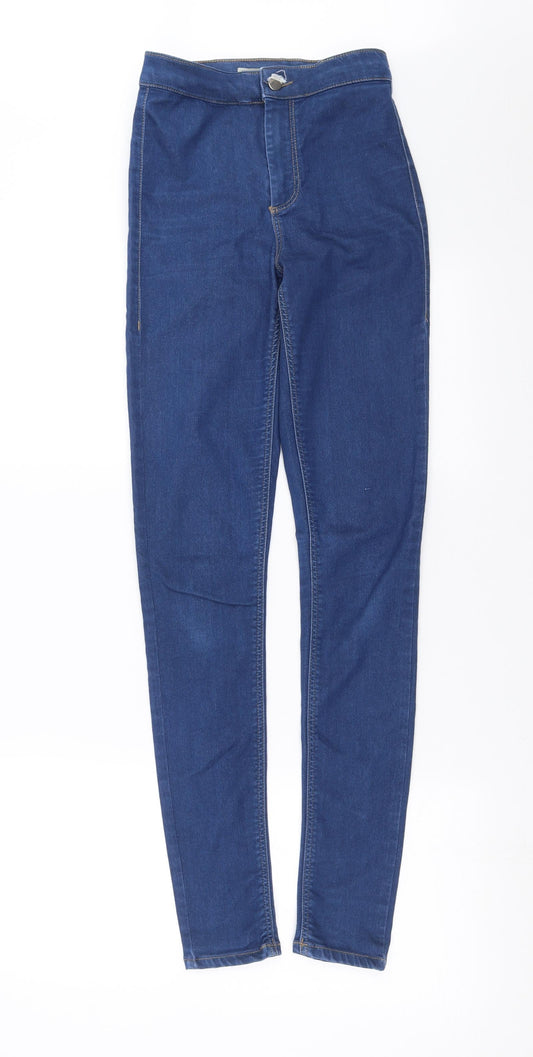 Topshop Womens Blue  Denim Skinny Jeans Size 24 in L30 in