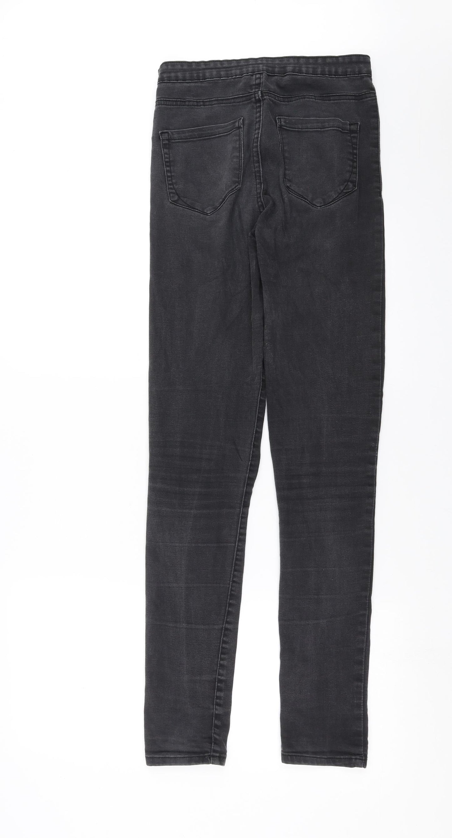 Preworn Womens Grey  Denim Skinny Jeans Size 26 in L32 in