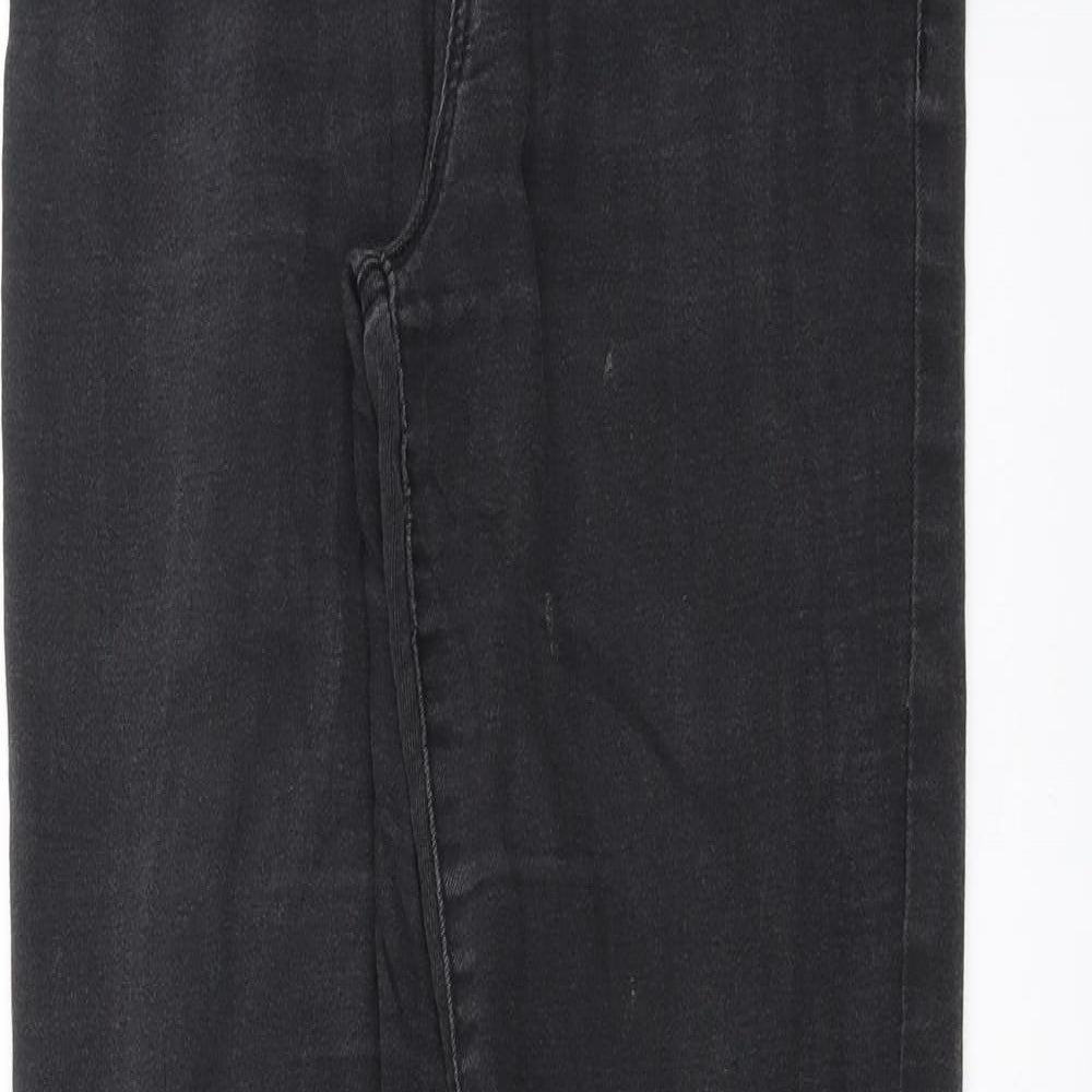 Preworn Womens Grey  Denim Skinny Jeans Size 26 in L32 in