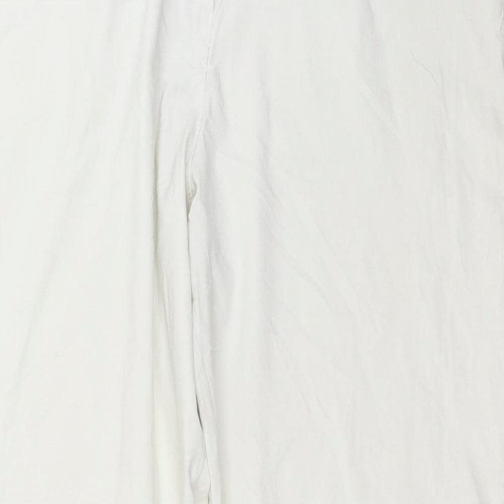 Niama Womens White   Trousers  Size 34 in L28 in
