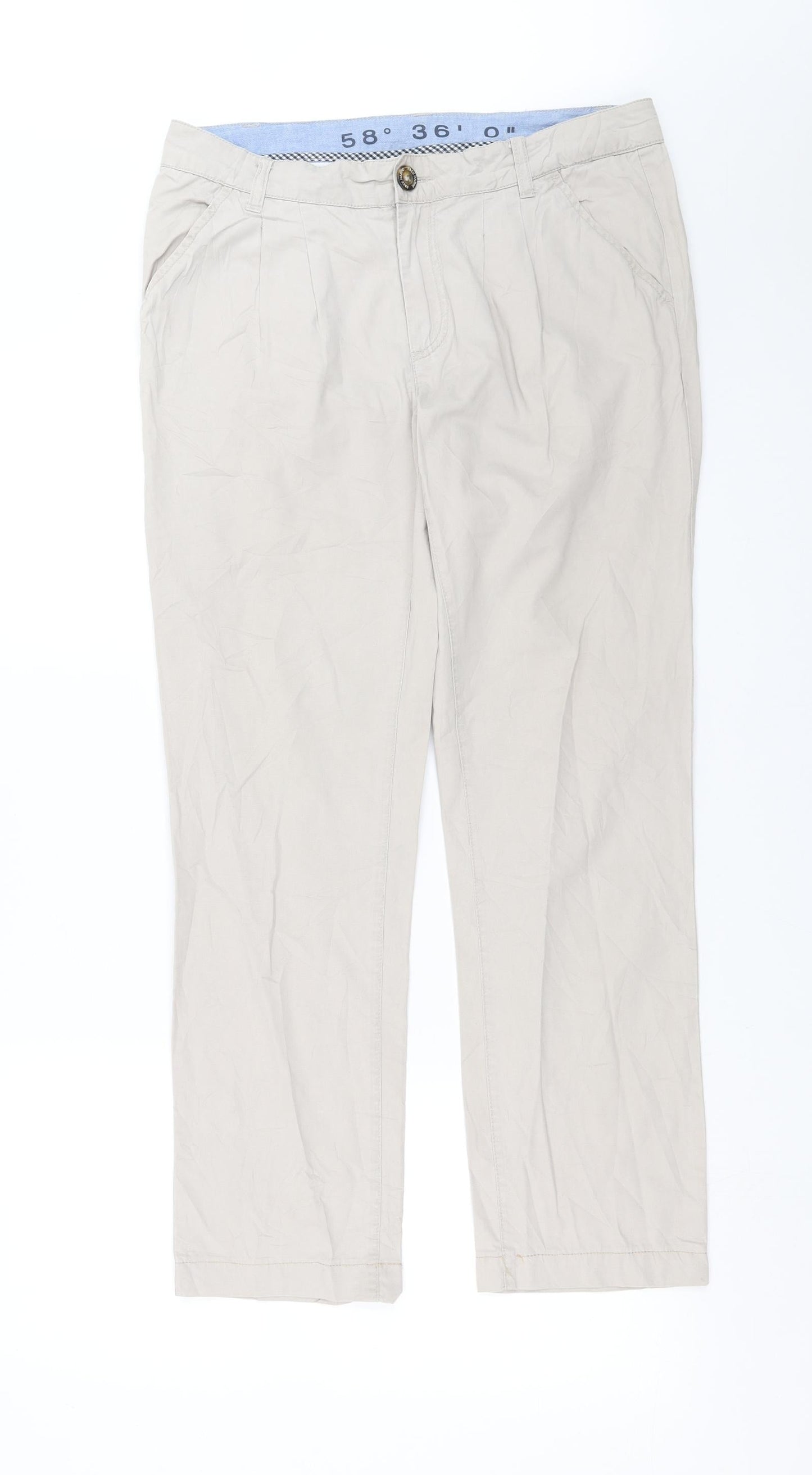 Race Marine Womens Beige   Trousers  Size 10 L28 in
