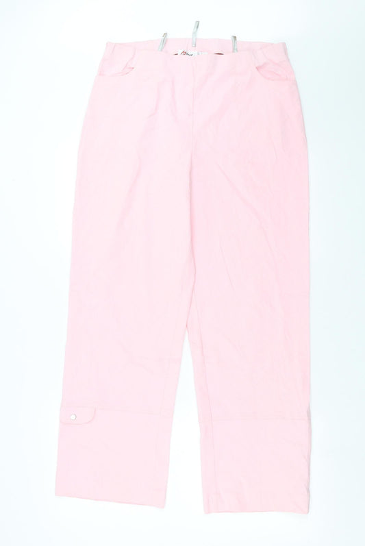 INTERCHIC Womens Pink   Trousers  Size 32 in L28 in