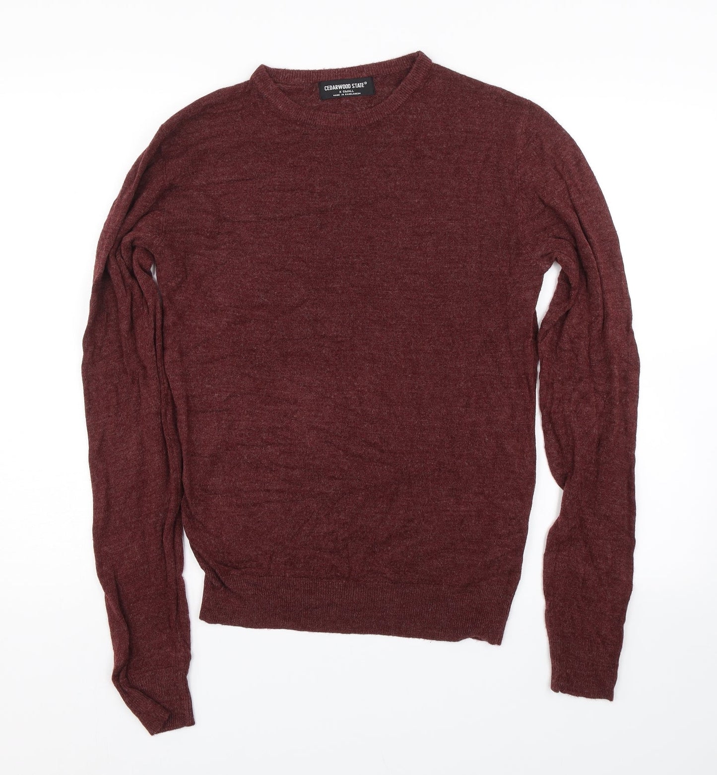 Cedar wood Mens Red   Pullover Jumper Size XS