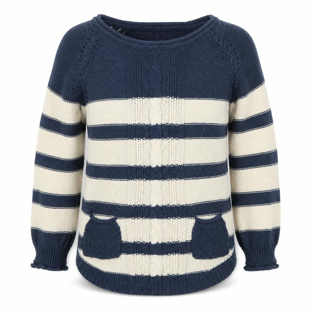 Debenhams Womens Blue Striped  Pullover Jumper Size 10
