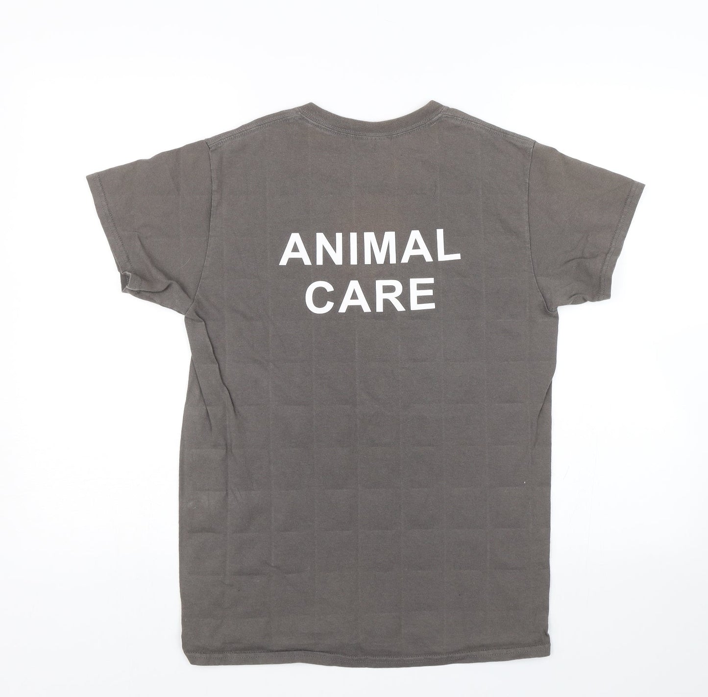 Gildan Womens Grey   Basic T-Shirt Size S  - Animal Care