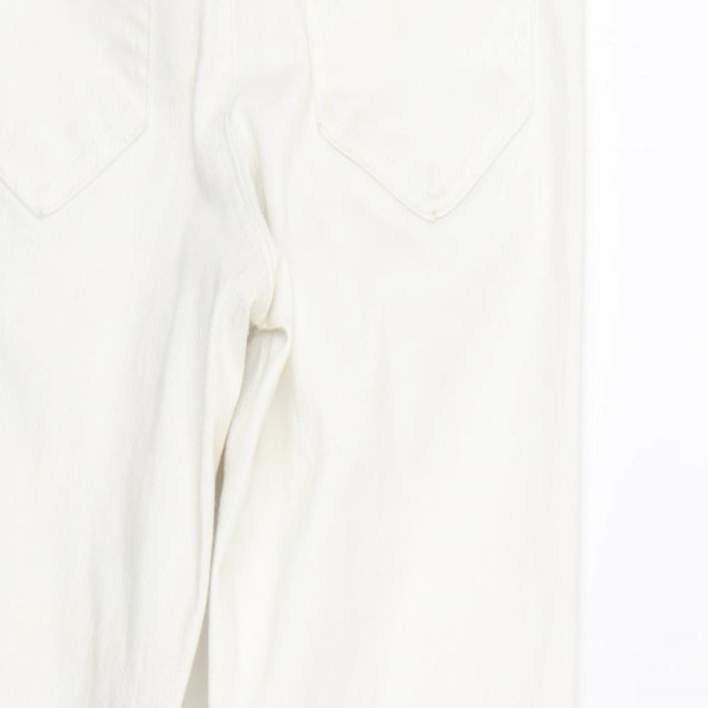 New Look Womens White  Denim Skinny Jeans Size 6 L24 in