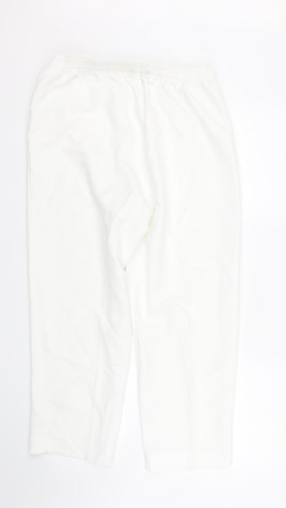 Bonmarché Womens White Trousers Size 12 L24 in