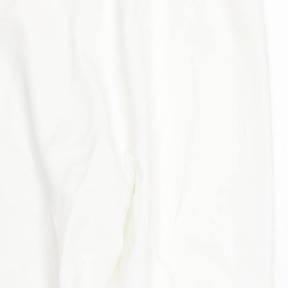 Bonmarché Womens White Trousers Size 12 L24 in