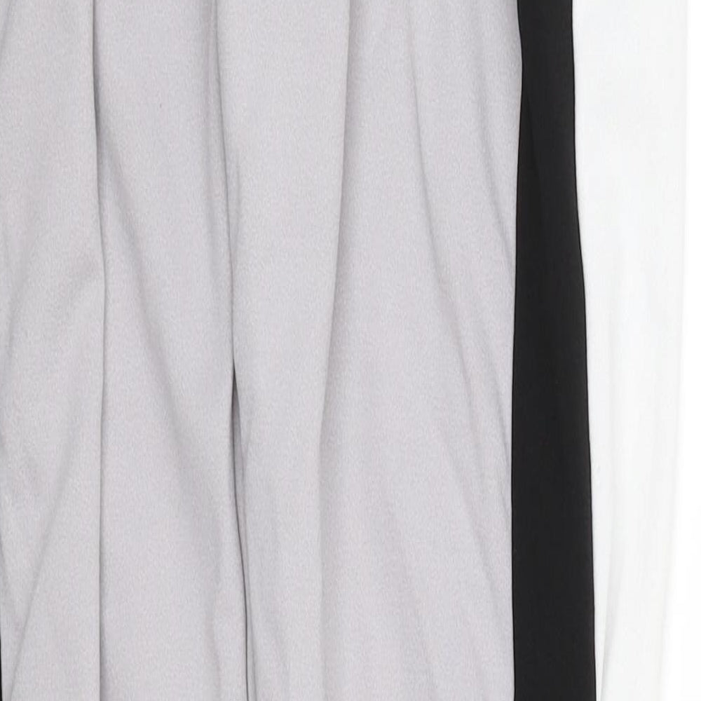 Preworn Womens Grey Striped  Sweatpants Trousers Size S L28 in