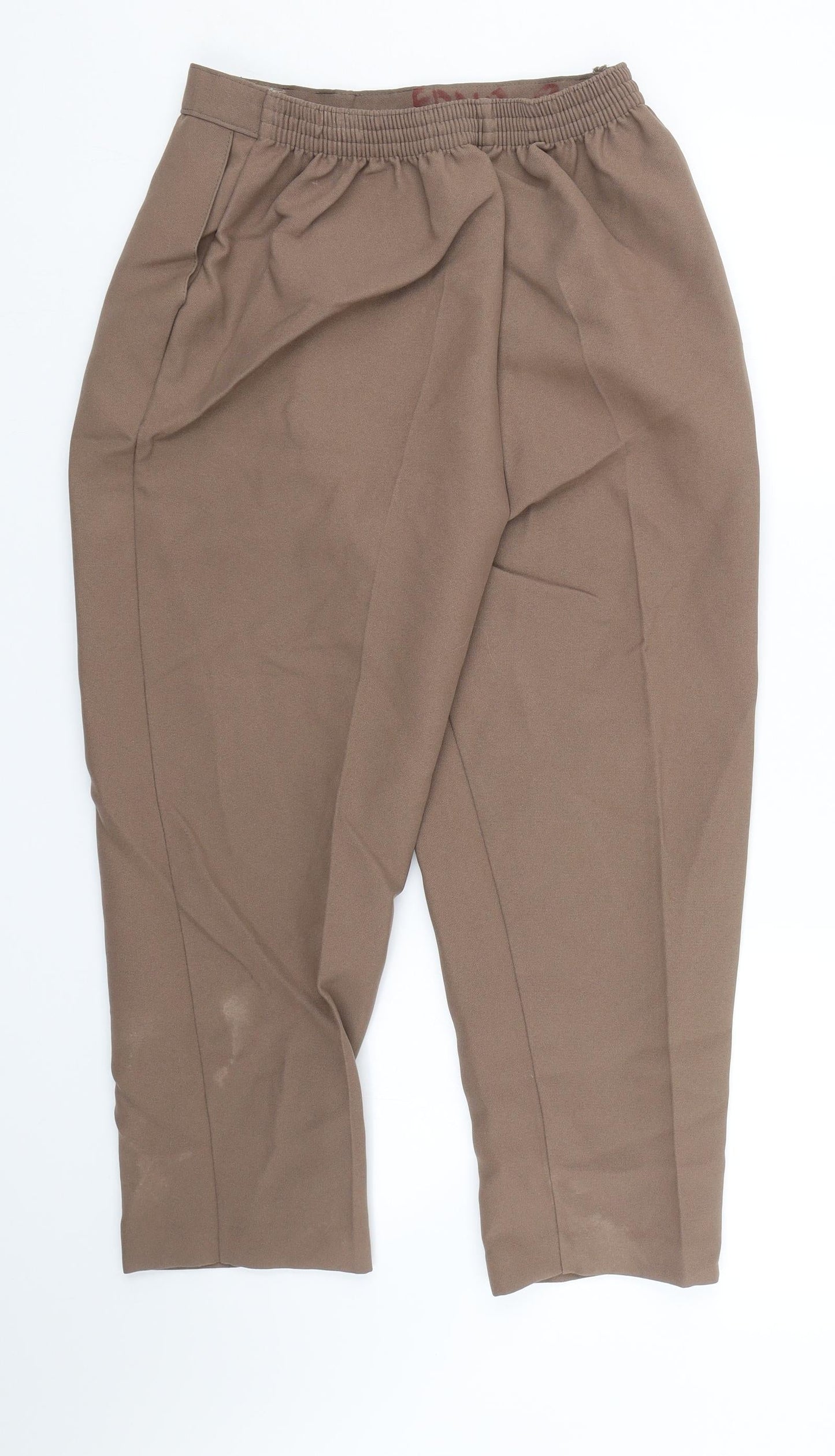 Saria Womens Brown   Carrot Trousers Size 25 L23 in