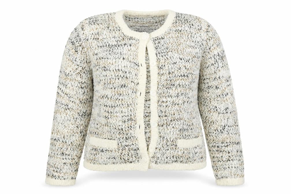Passport Womens Beige   Cardigan Jumper Size L