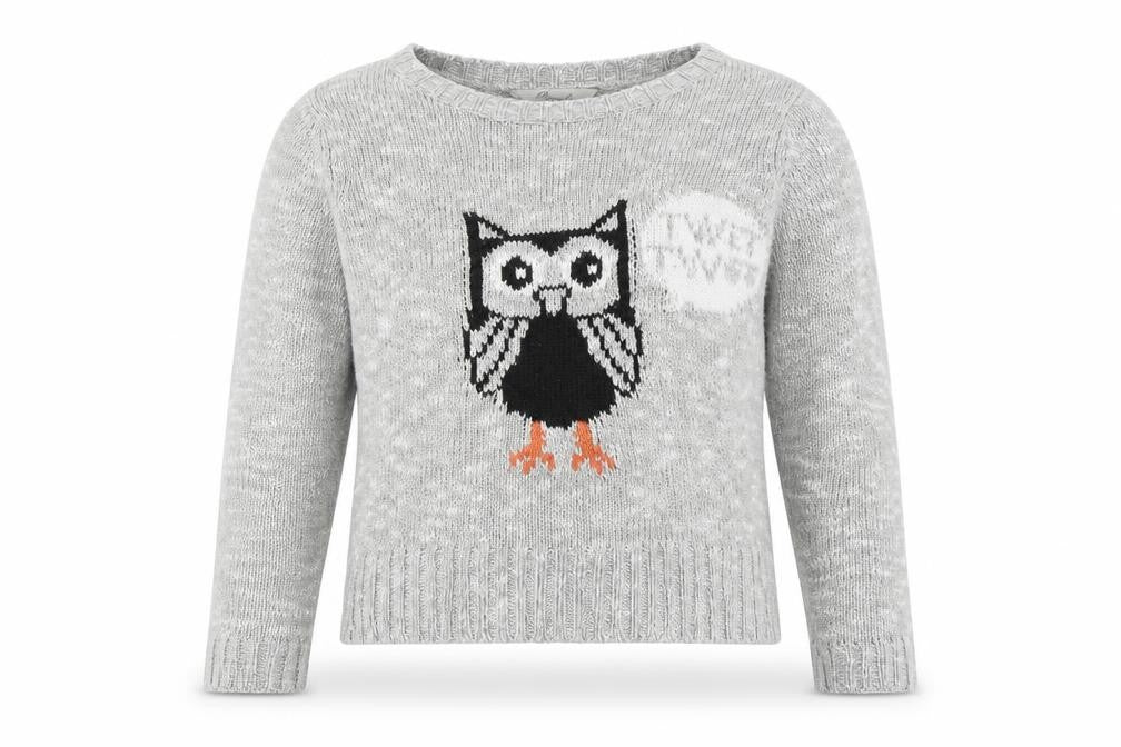 Peacocks Womens Grey   Pullover Jumper Size S  - Owl