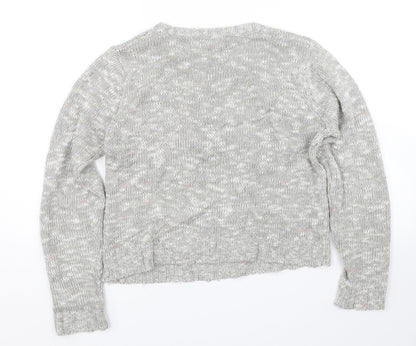 Peacocks Womens Grey   Pullover Jumper Size S  - Owl