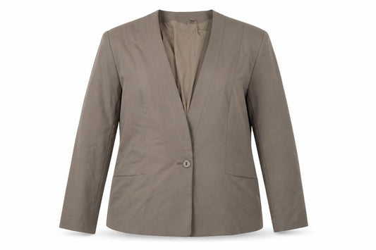 Preworn Womens Grey    Blazer Size 18