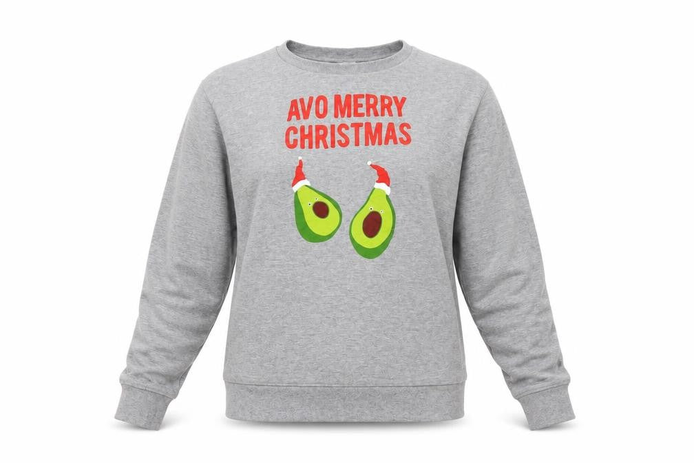 H&M Womens Grey   Pullover Sweatshirt Size L  - christmas