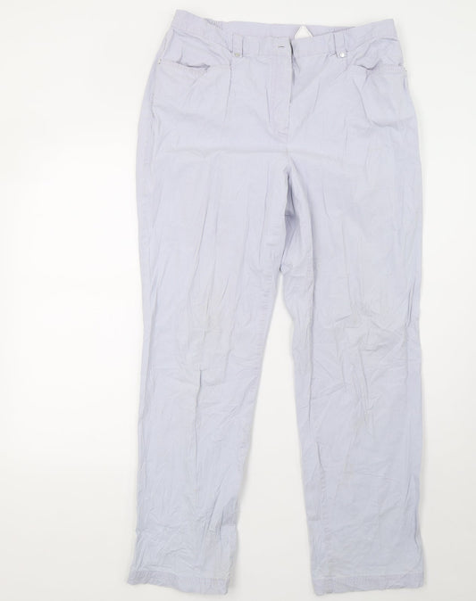 Preworn Womens Purple   Trousers  Size 12 L32 in