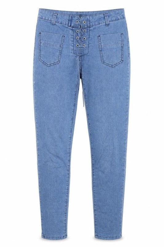 first and i  Womens Blue  Denim Skinny Jeans Size L L30 in