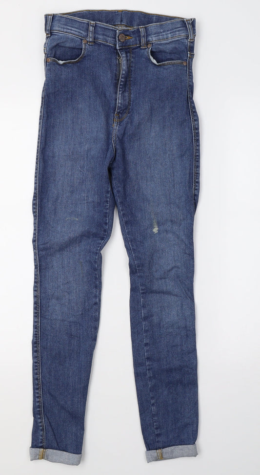 Preworn Womens Blue  Denim Skinny Jeans Size M L28 in