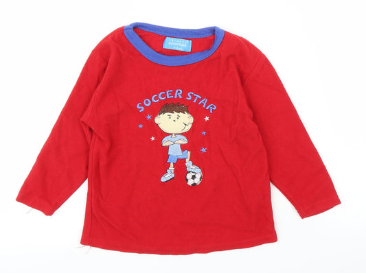 Primark Boys Red   Pullover Jumper Size 2-3 Years