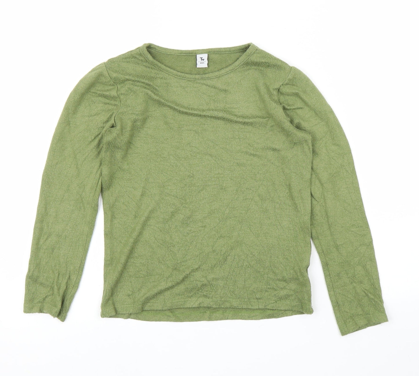 TU Girls Green   Pullover Jumper Size 8 Years