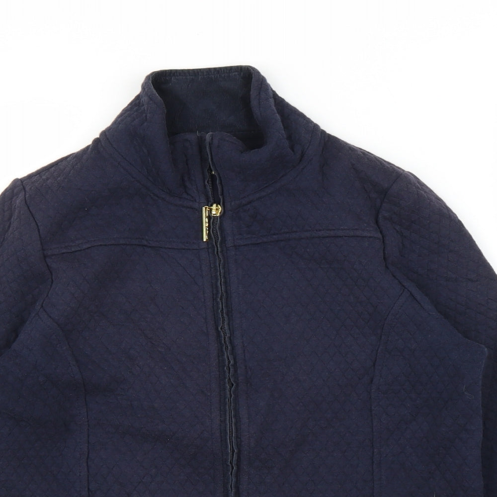 DASH Womens Blue   Quilted Coat Size 10