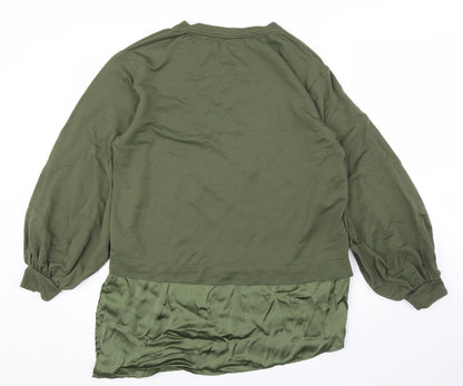 Find Womens Green   Pullover Jumper Size L