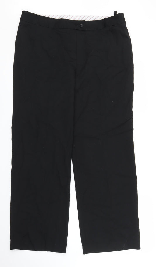 Club Class Womens Black   Trousers  Size 16 L26 in