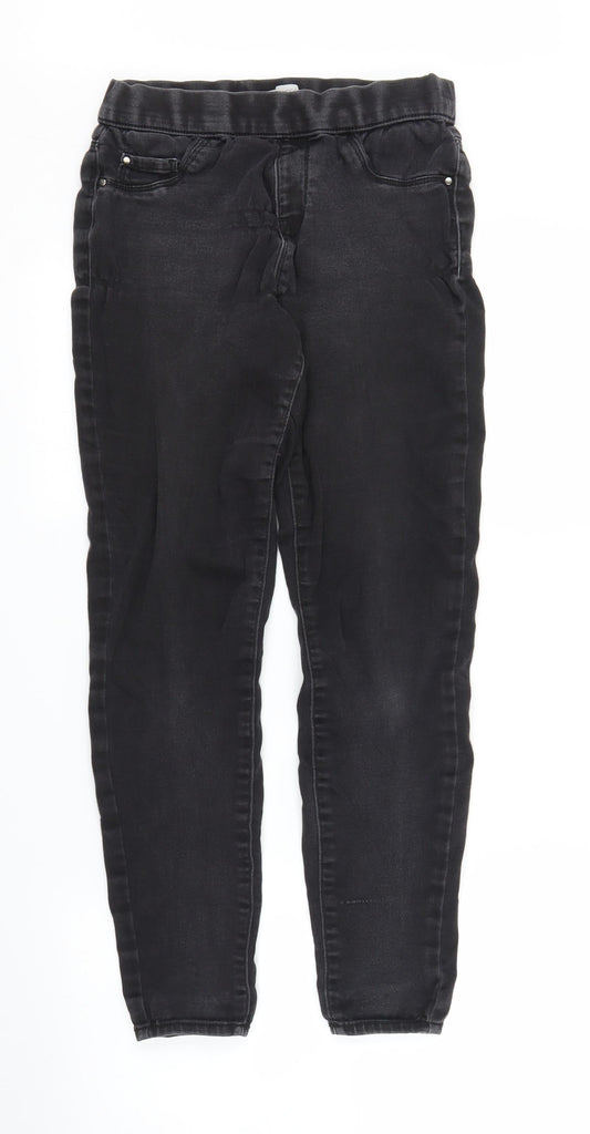 George Womens Black  Denim Jegging Jeans Size 10 L25 in