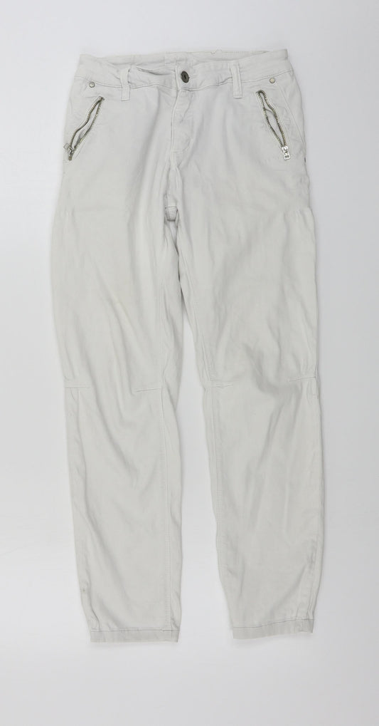 Preworn  Womens White   Skinny Jeans Size L L24 in
