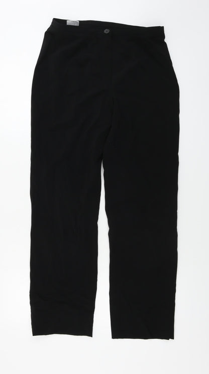 Basler Womens Black Trousers  Size 10 L27 in
