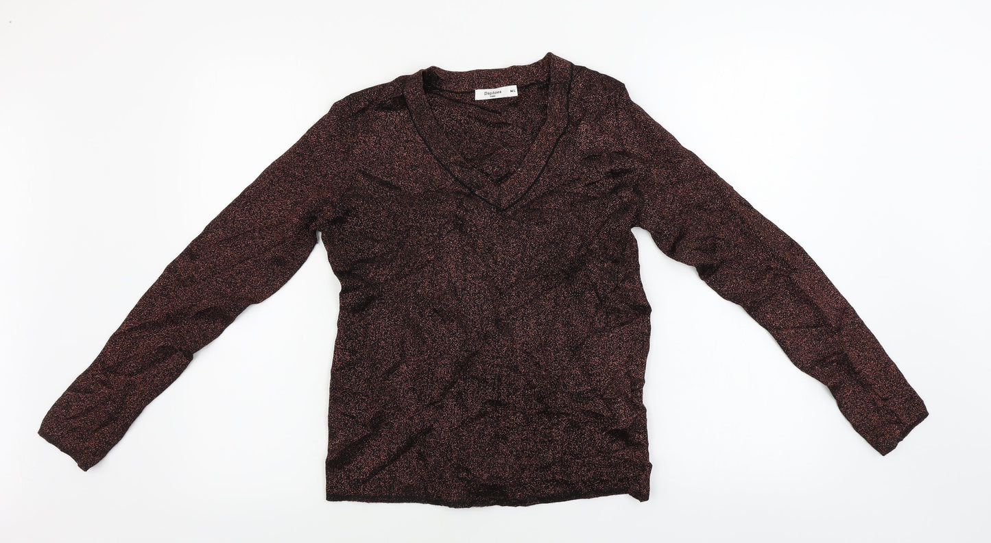 daphnea  Womens Black   Pullover Jumper Size M
