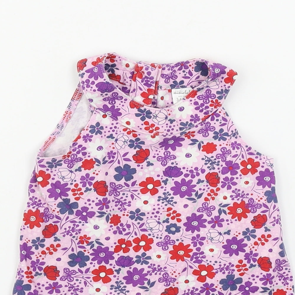 Mini Club Girls Pink Floral  A-Line  Size 3-6 Months