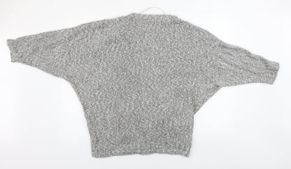 Back view of Atmosphere women’s grey cardigan jumper, size S