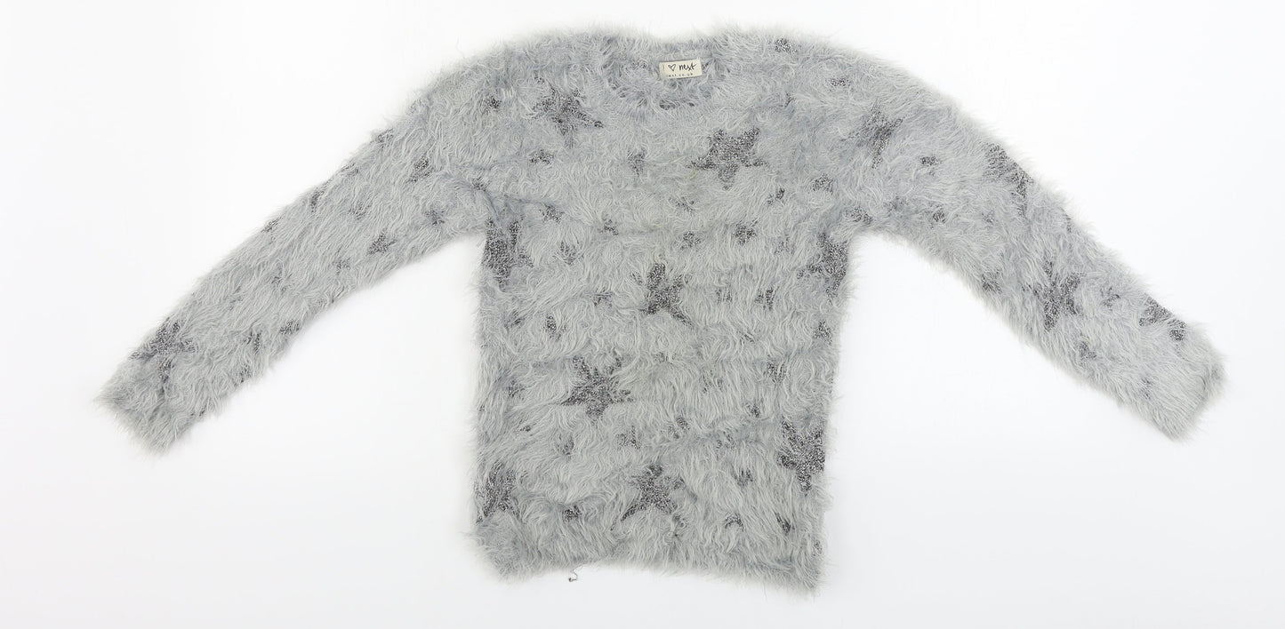 NEXT  Girls Grey   Pullover Jumper Size 9 Years