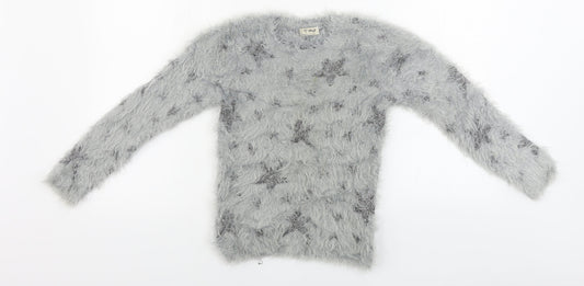 NEXT  Girls Grey   Pullover Jumper Size 9 Years