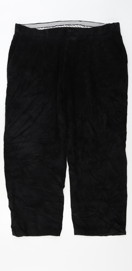 Maine New England  Womens Black  Corduroy Straight Jeans Size 40 in L27 in