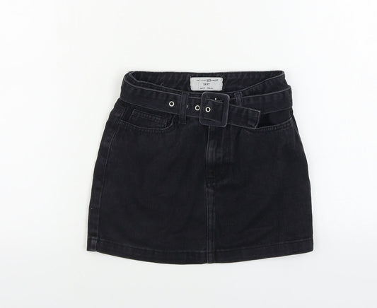 New Look  Girls Black   A-Line Skirt Size 9 Years