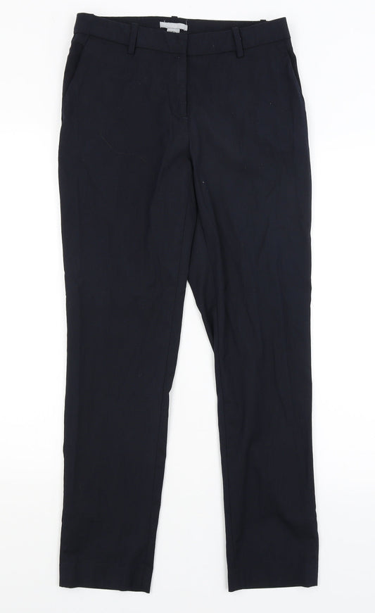 H&M Womens Blue   Dress Pants Trousers Size 8 L27.5 in