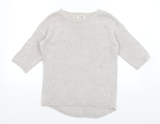 NEXT Womens Silver   Pullover Jumper Size 8