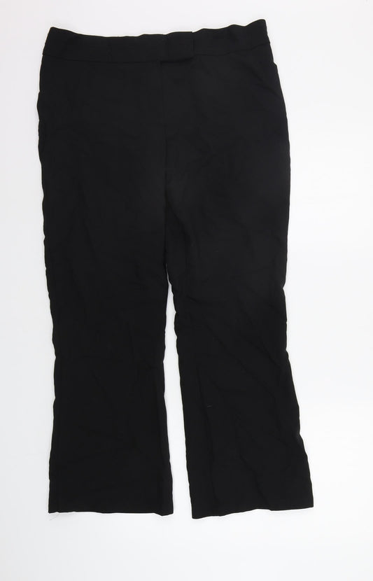 Marks and Spencer Womens Black   Trousers  Size 14 L25 in