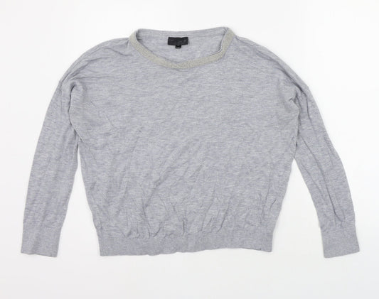Topshop Womens Grey   Pullover Jumper Size 6